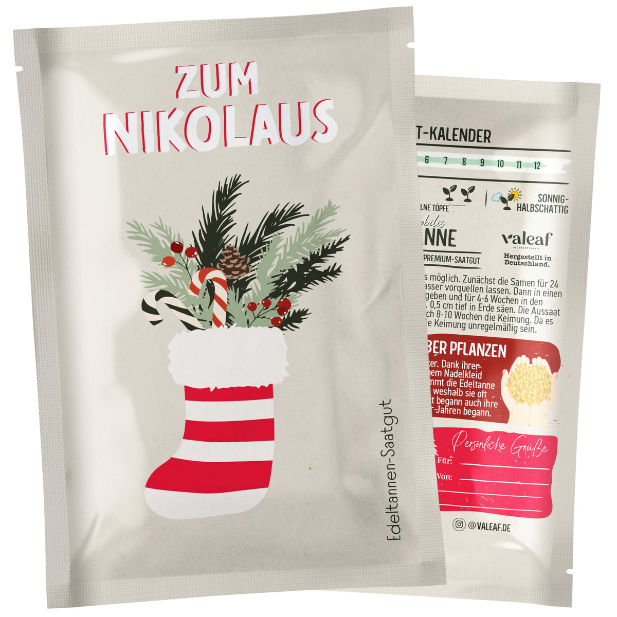 Weihnachtsbaum Samentütchen als Geschenk – Nikolaus