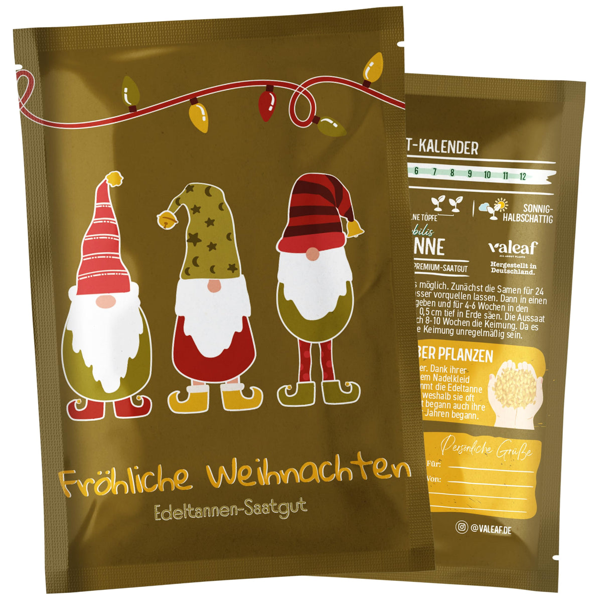 Weihnachtsbaum Samentütchen als Geschenk – Weihnachtszwerge