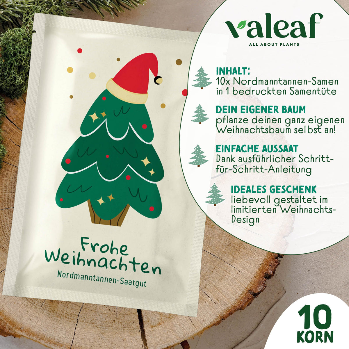 Weihnachtsbaum Samentütchen als Geschenk