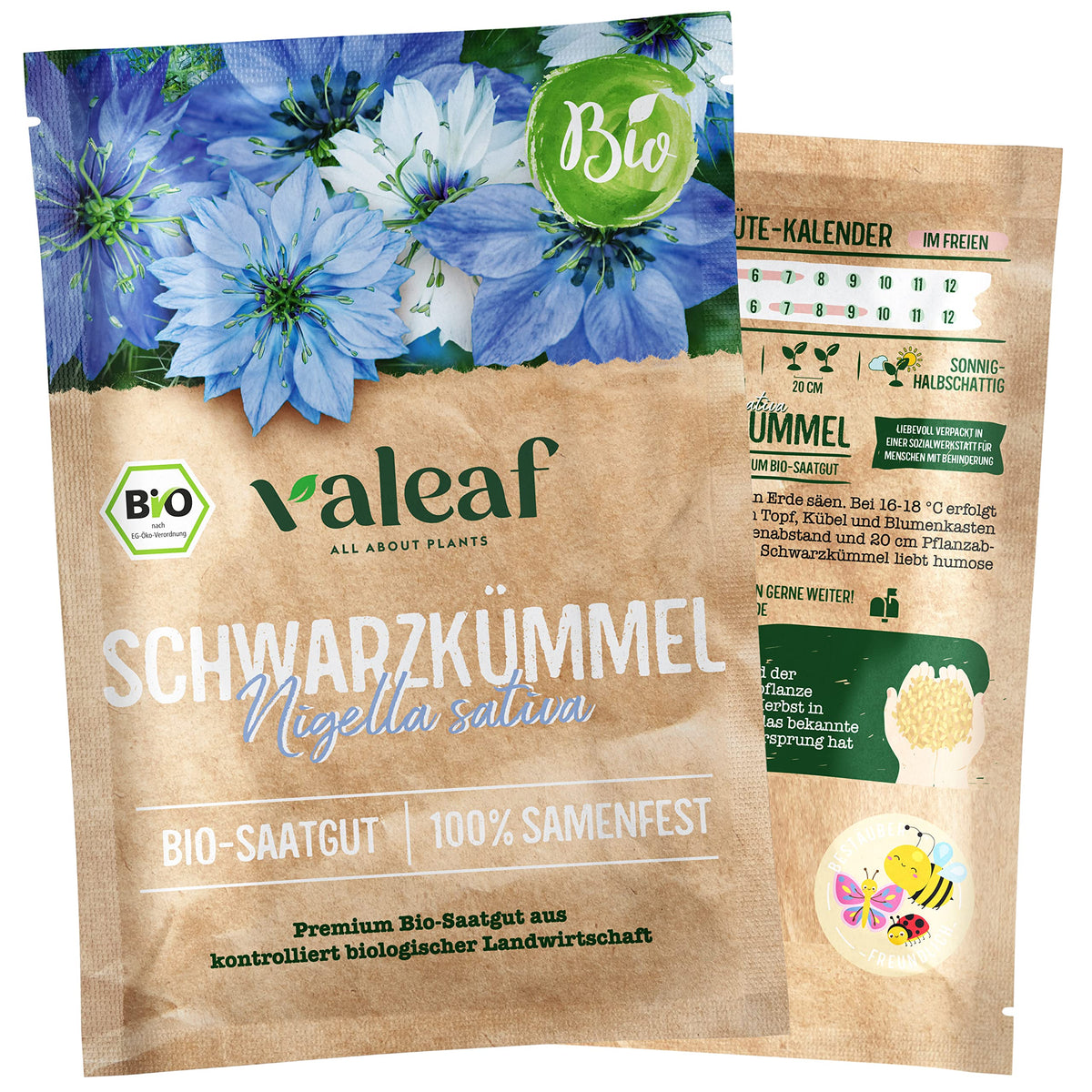 BIO Kräuter Samen – Einzeltütchen – Schwarzkümmel