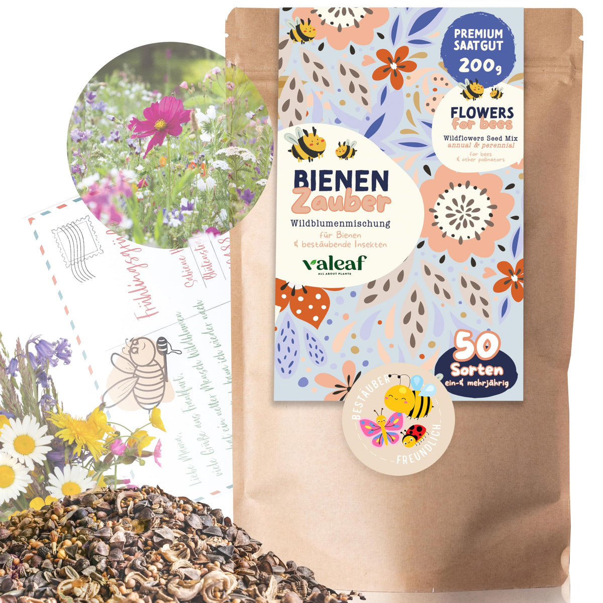 Blumenwiese Samen – bienenfreundlich – 200 g