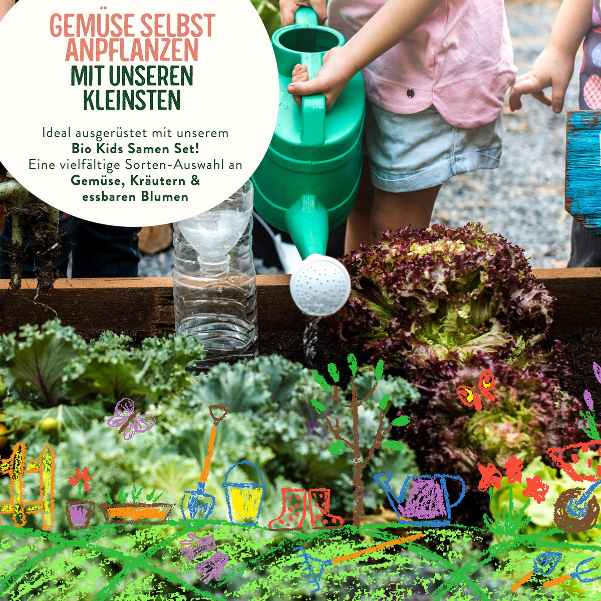 BIO Gemüse Samen Set für Kinder