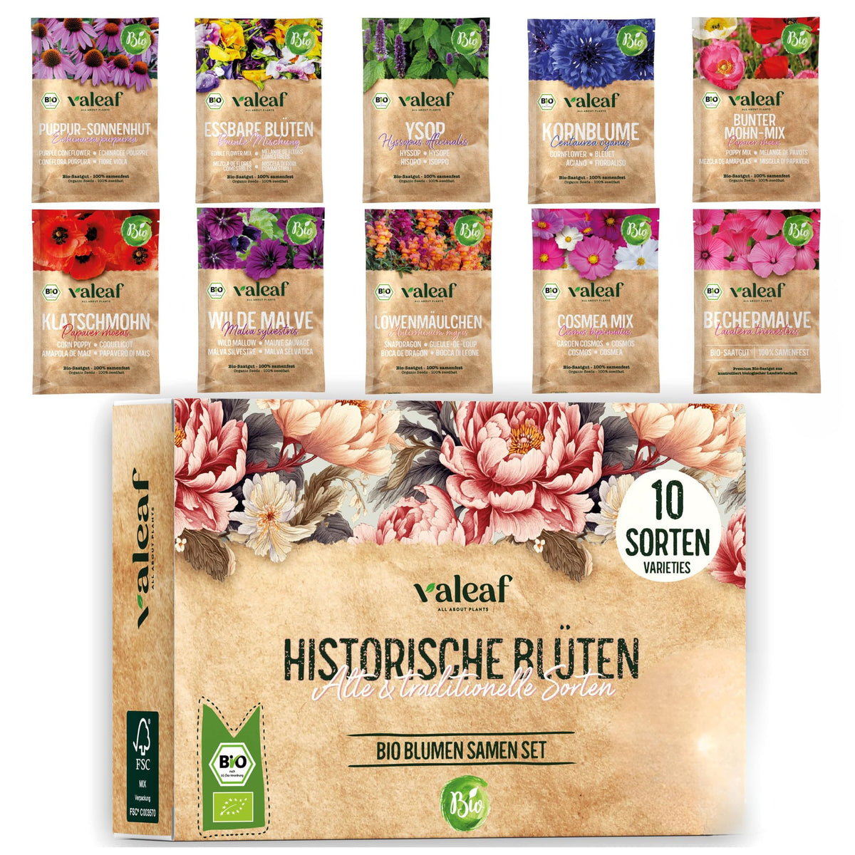 BIO Historische Blumen Samen Set