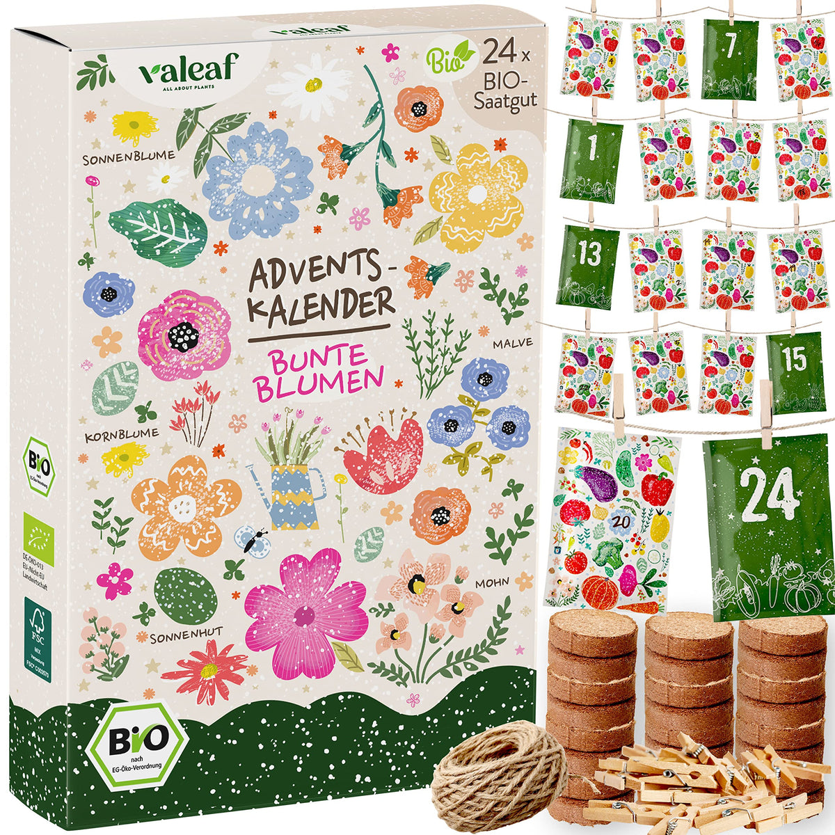 BIO Saatgut Adventskalender – Blumen