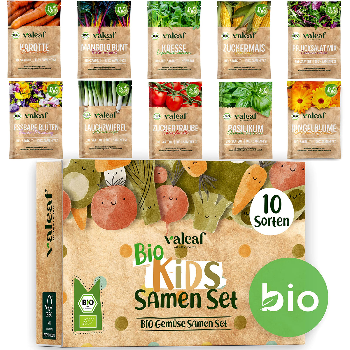 BIO Gemüse Samen Set für Kinder