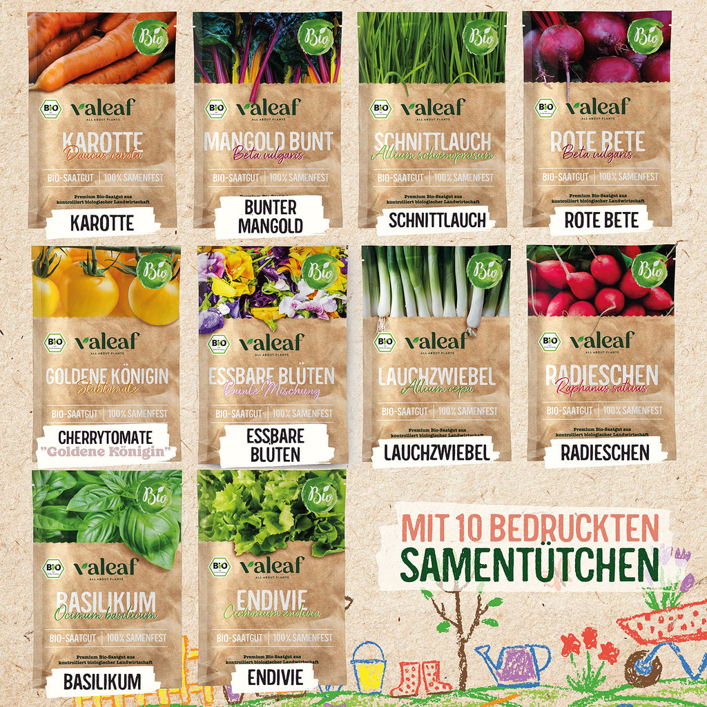BIO Gemüse Samen Set für Kinder
