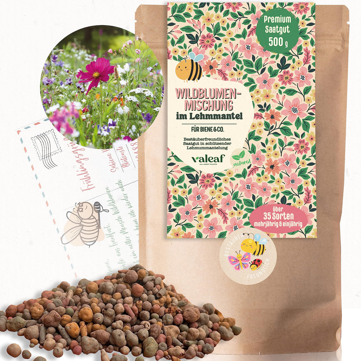 Wildblumensamen im Lehmmantel – 500 g