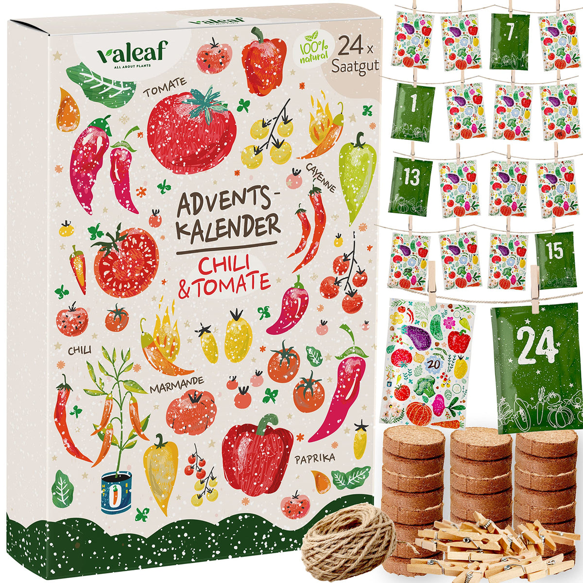 BIO Saatgut Adventskalender – Chili & Tomate