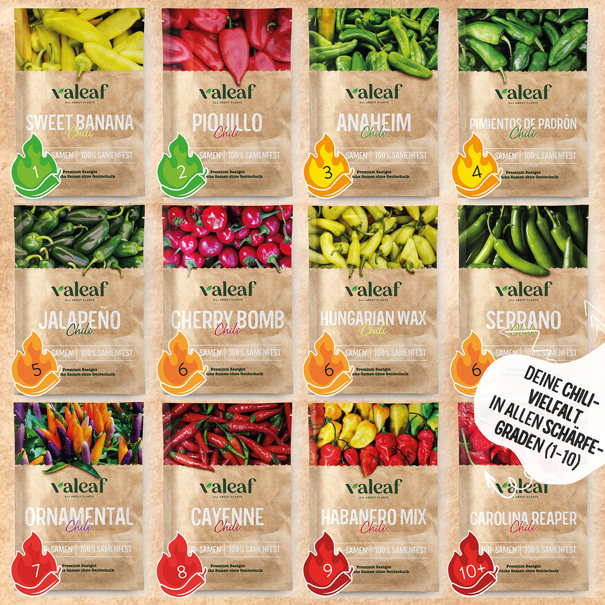 Chili Samen Set