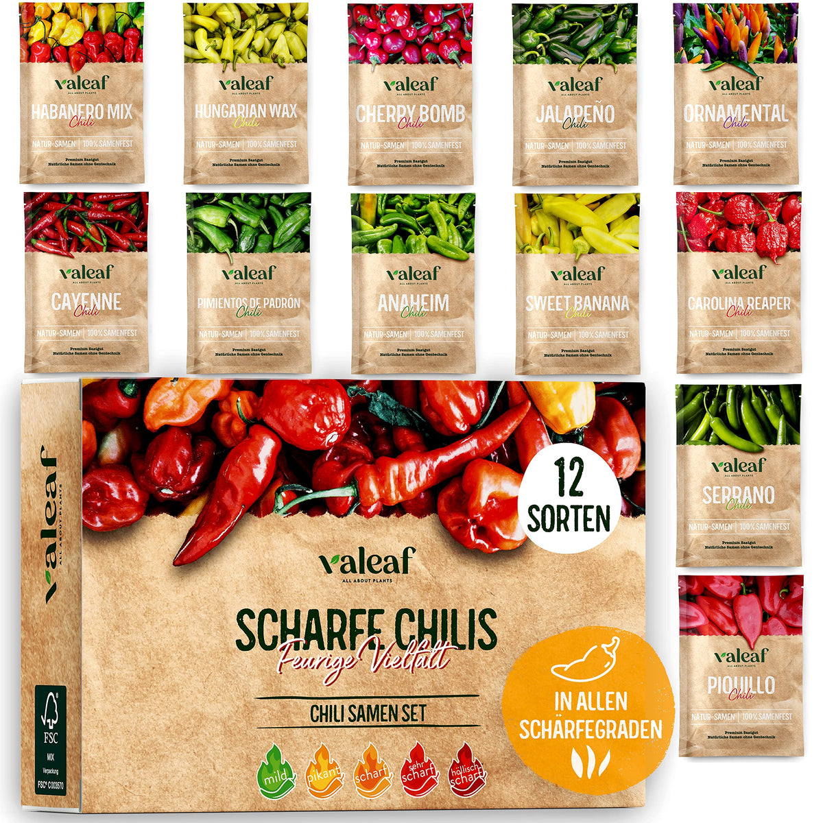 Chili Samen Set